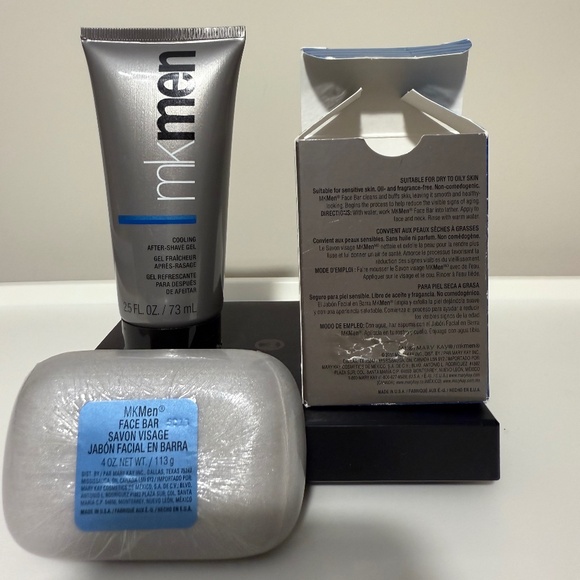 Mary Kay MKMen Face Bar 4 Oz + Cooling After Shave Gel 2.5 Oz NOS Discontinued - Picture 5 of 7